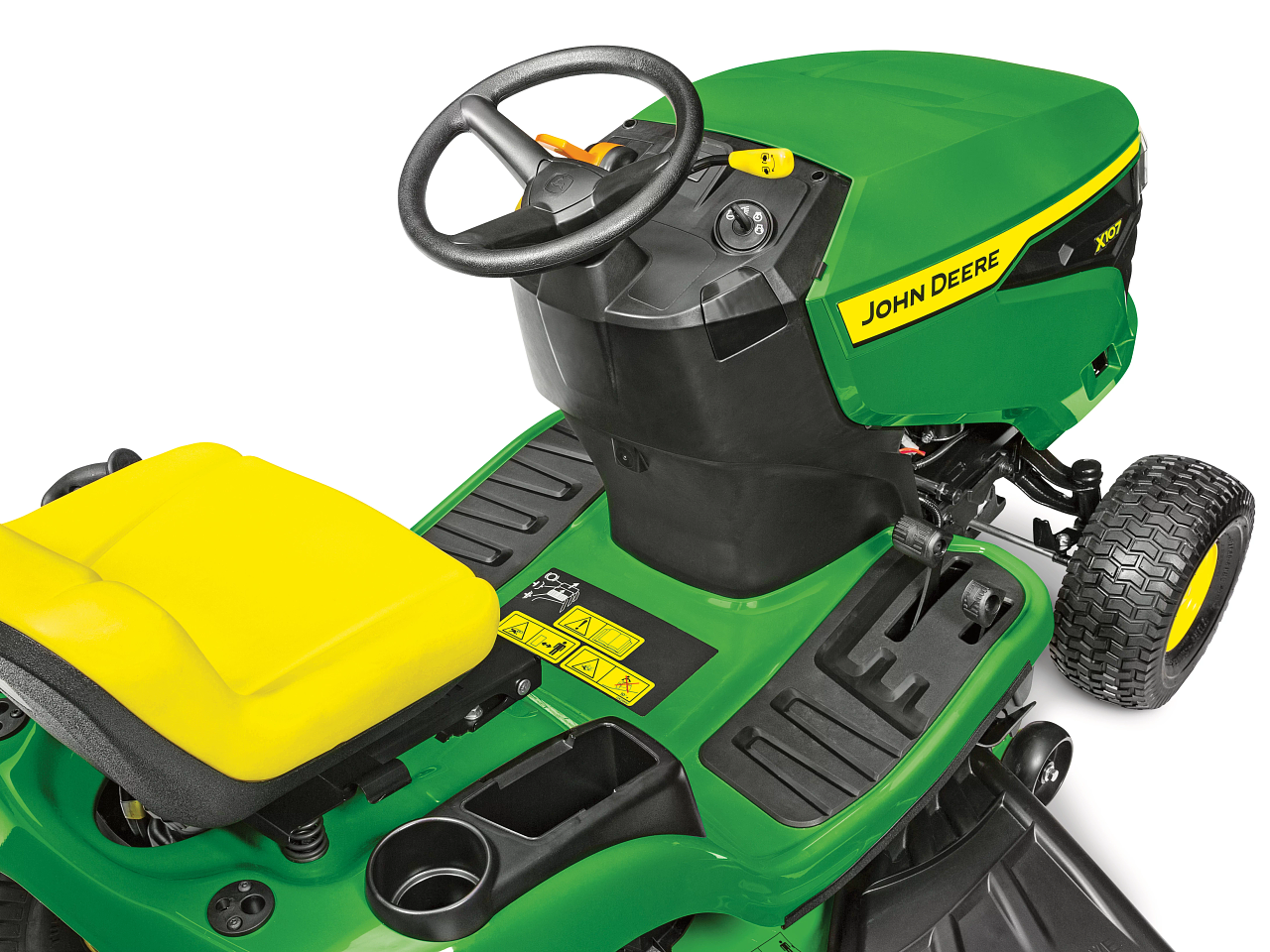 John Deere X107 Ride-on Lawn Mower image 2