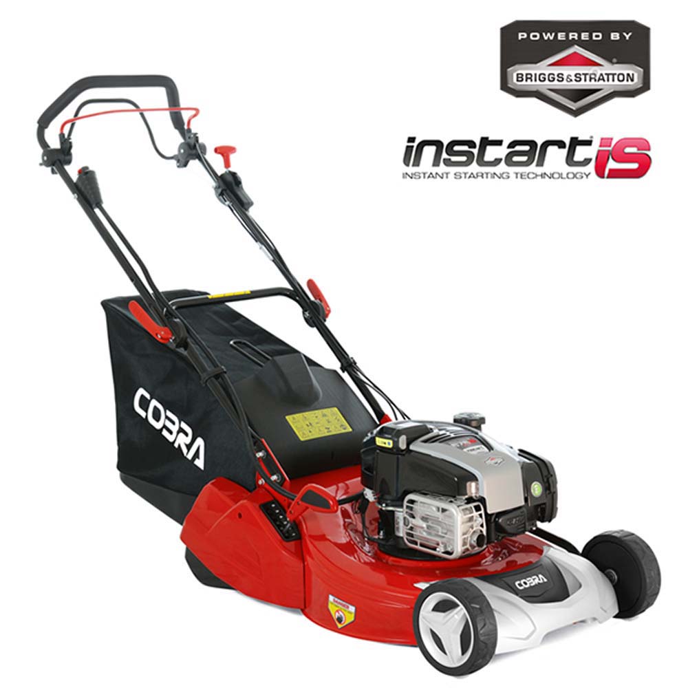 Cobra RM513SPBI 20″ Petrol Lawnmower Roller Briggs &amp; Stratton Electric Start Self Propelled image 0