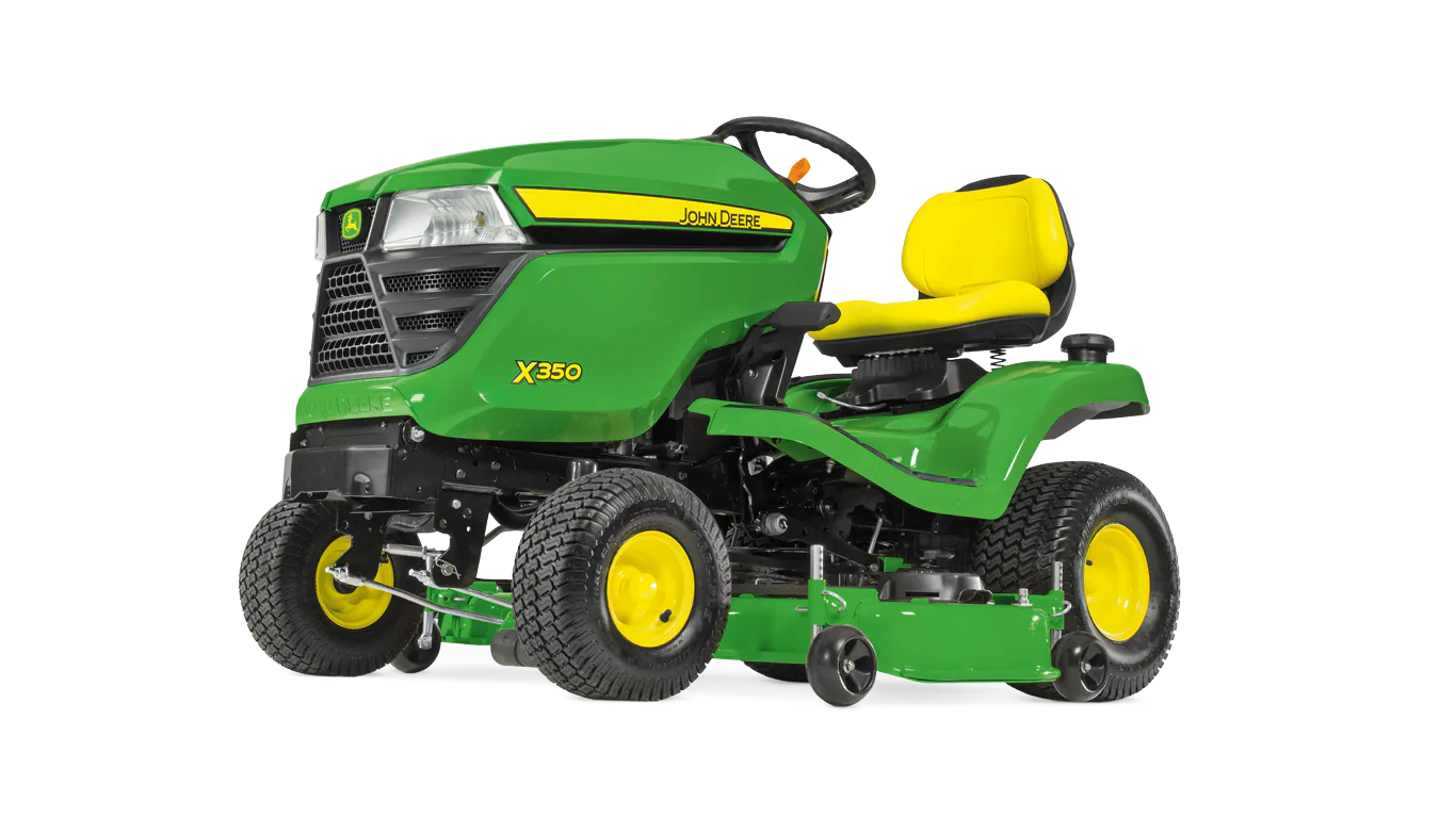 John Deere X350 Ride-on Lawnmower image 1