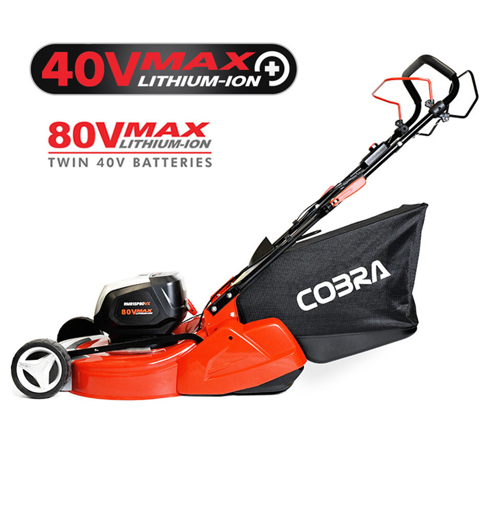 Cobra 20" Twin 40V Max+ Cordless Rear Roller Lawnmower