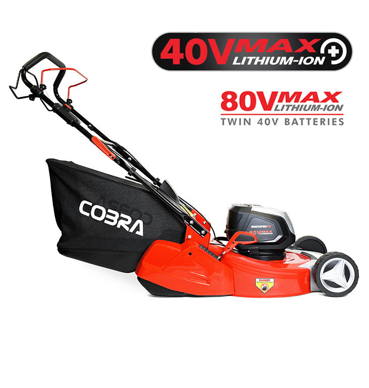Cobra 20" Twin 40V Max+ Cordless Rear Roller Lawnmower