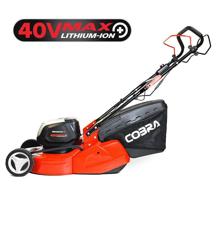Cobra RM43SP40VX 17" 40V Max+ Cordless Lawnmower with Rear Roller image 4