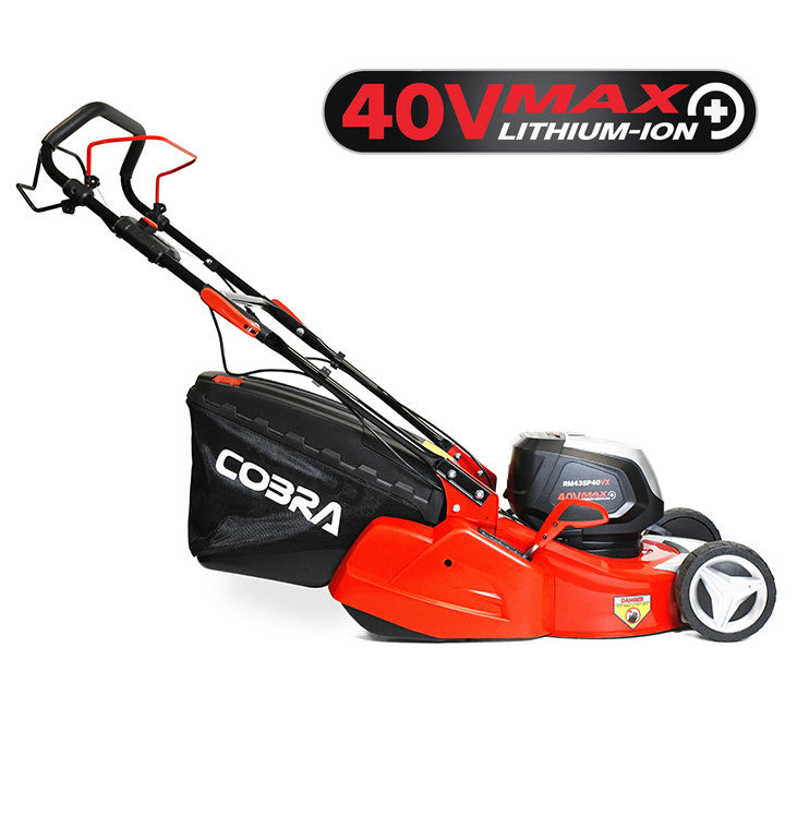 Cobra RM43SP40VX 17" 40V Max+ Cordless Lawnmower with Rear Roller image 2